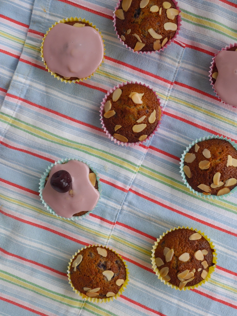 Cherry Bakewell Fairycakes | Cate in the Kitchen