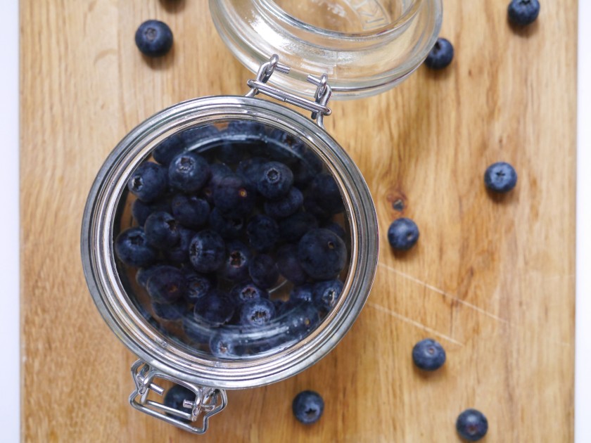Gin Infused Blueberries